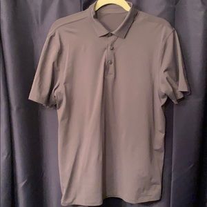 Lululemon polo medium grey luxtreme fabric